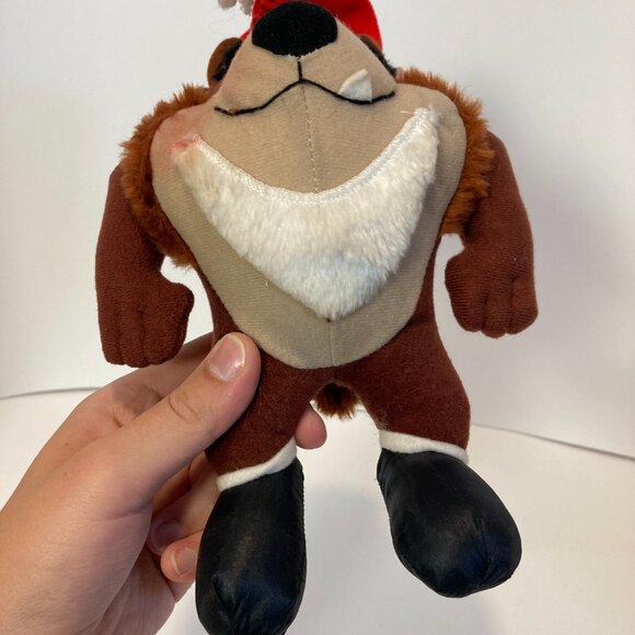 Vintage 1992 Looney Tunes Taz Christmas Plush McDonalds Kids Meal Stuffed Toy - Picture 5 of 10